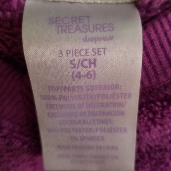 Girls' Fuzzy Wolf Pajamas Set - Picture 4 of 4